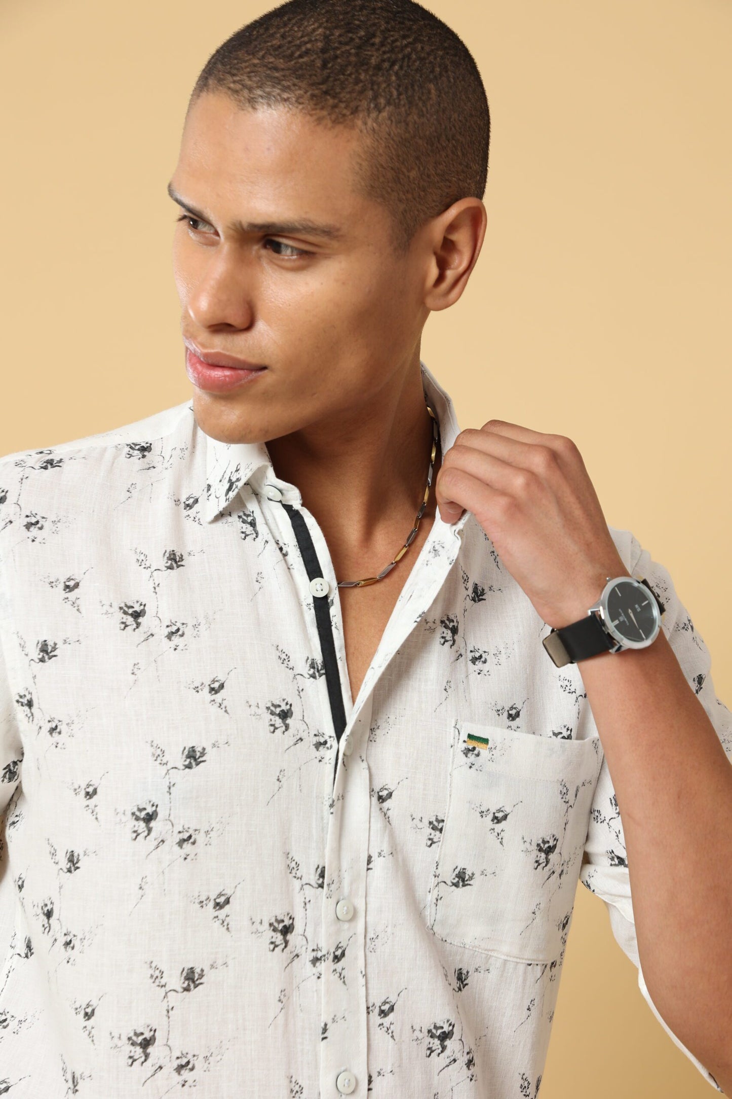 Magnolia Green Print Shirt