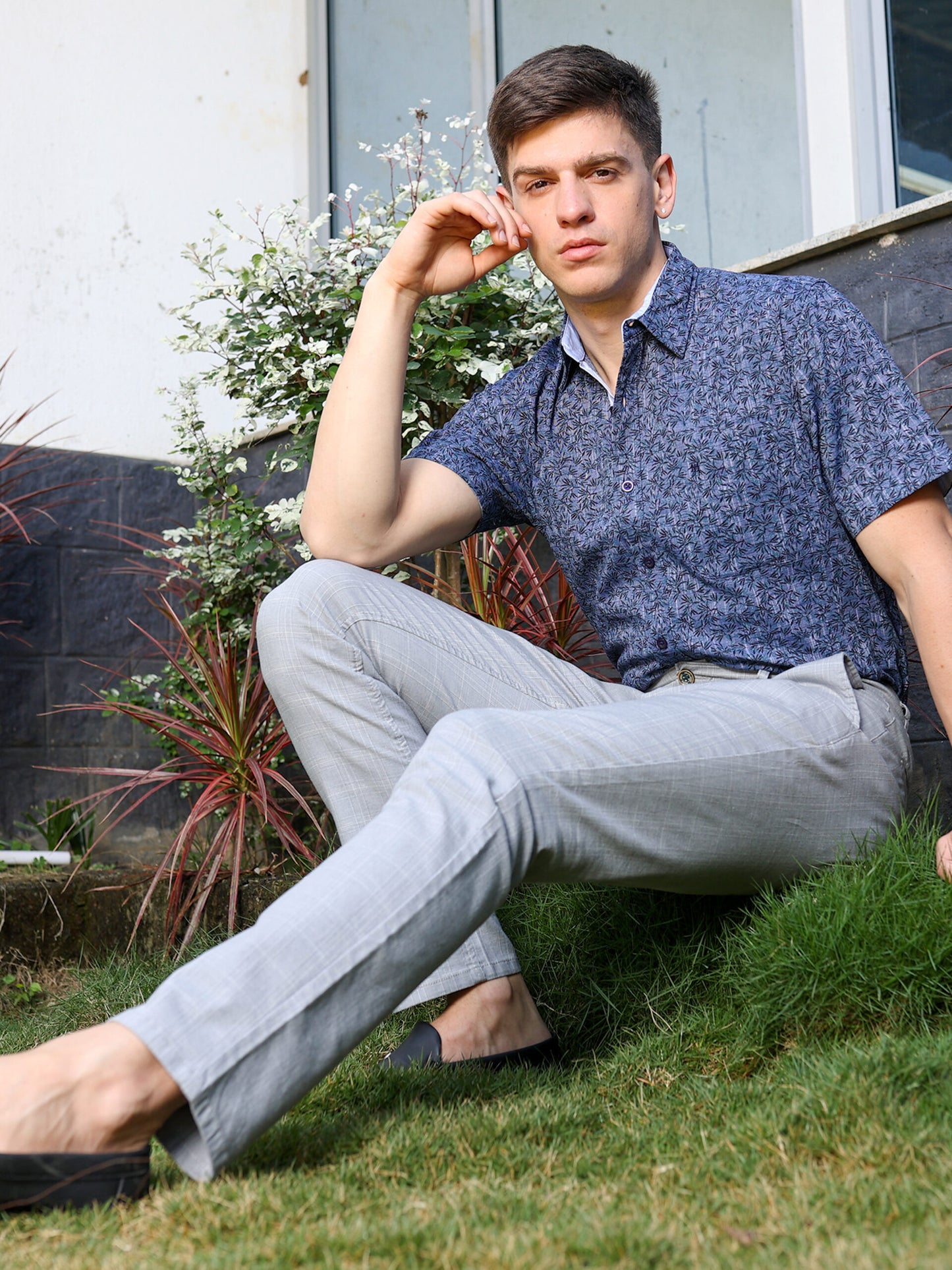 Premium Grey Self Trouser