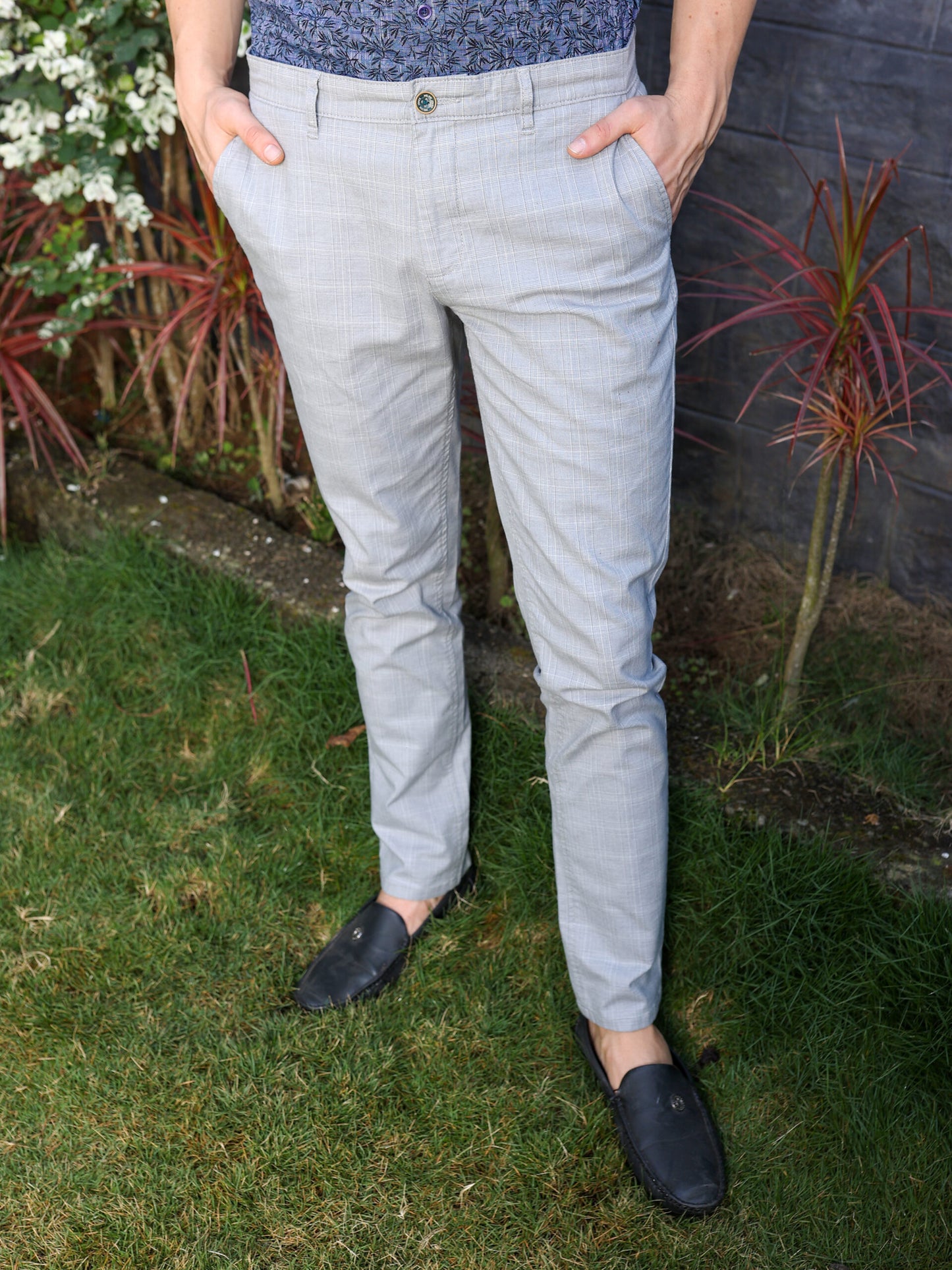 Premium Grey Self Trouser