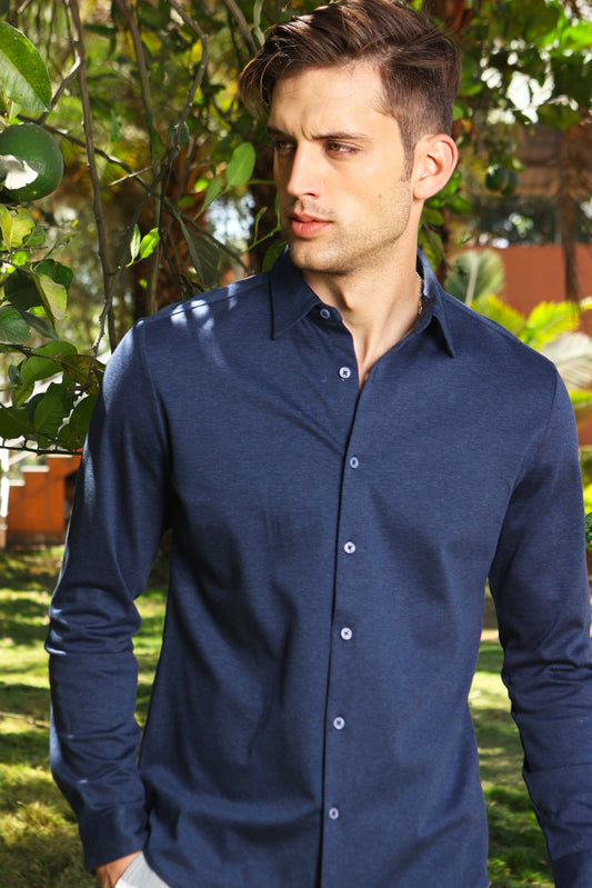 Premium Deep Sea Blue Shirt