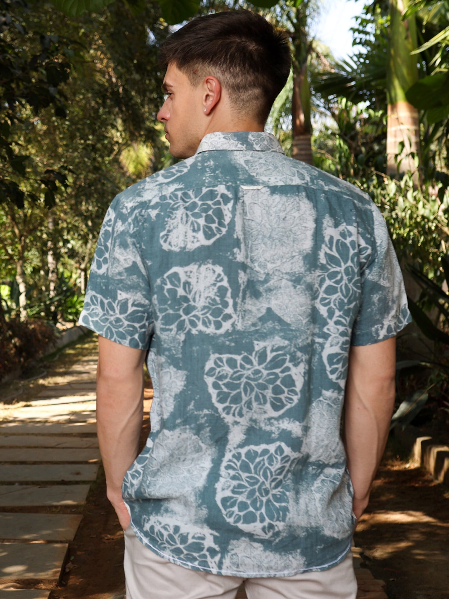 Dense Forest Green Linen Shirt