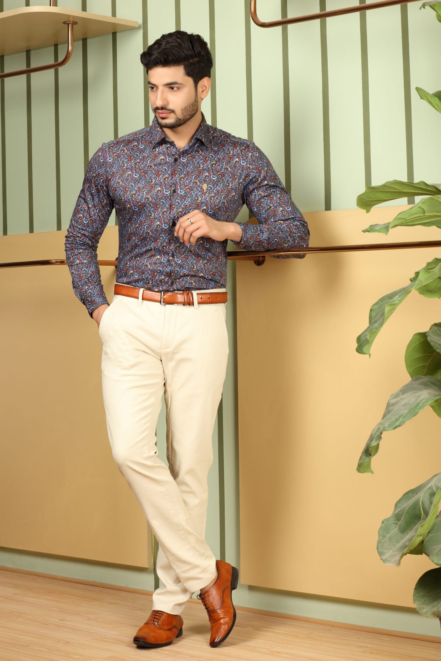 Premium Paisley Floral Print Shirt