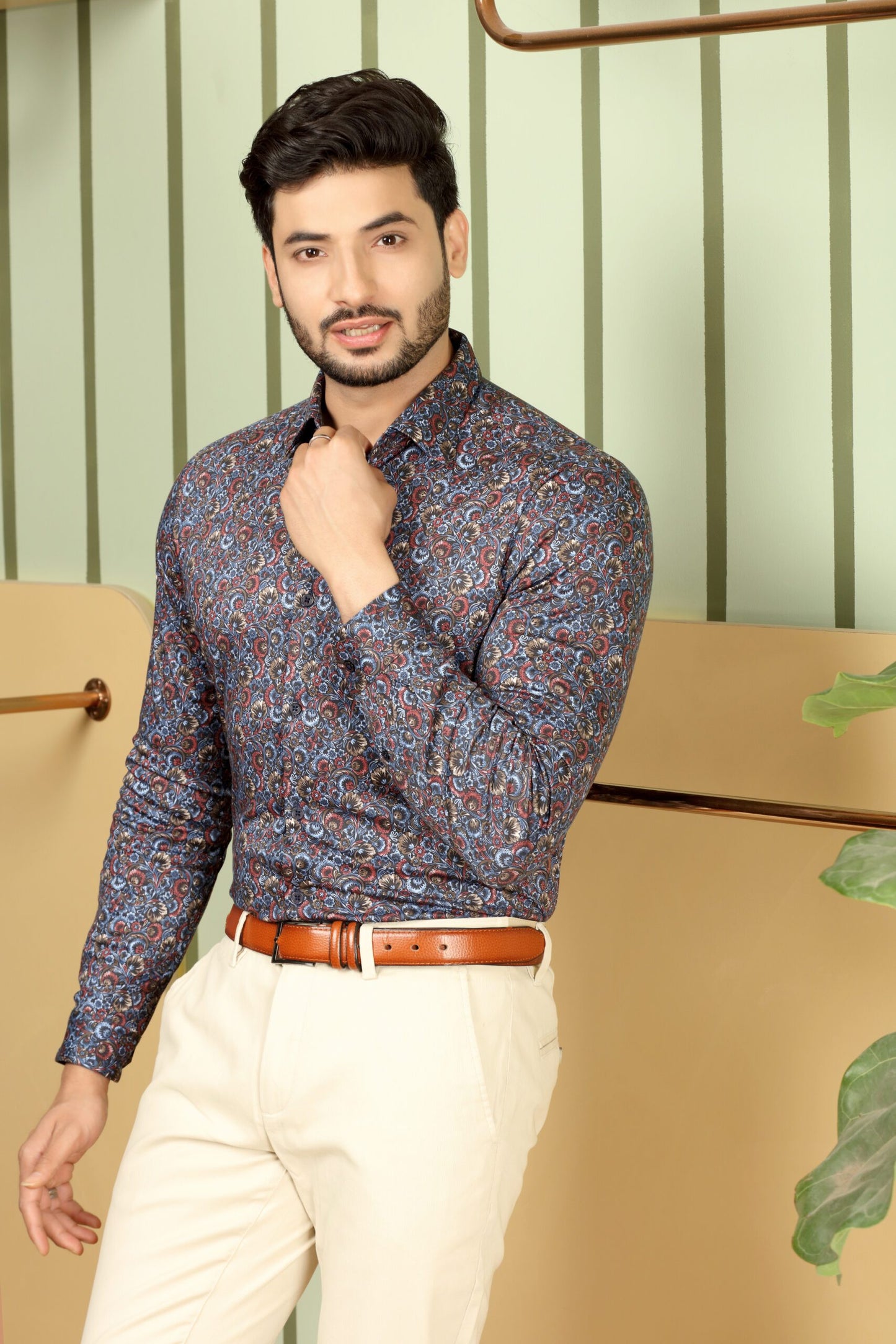 Premium Paisley Floral Print Shirt