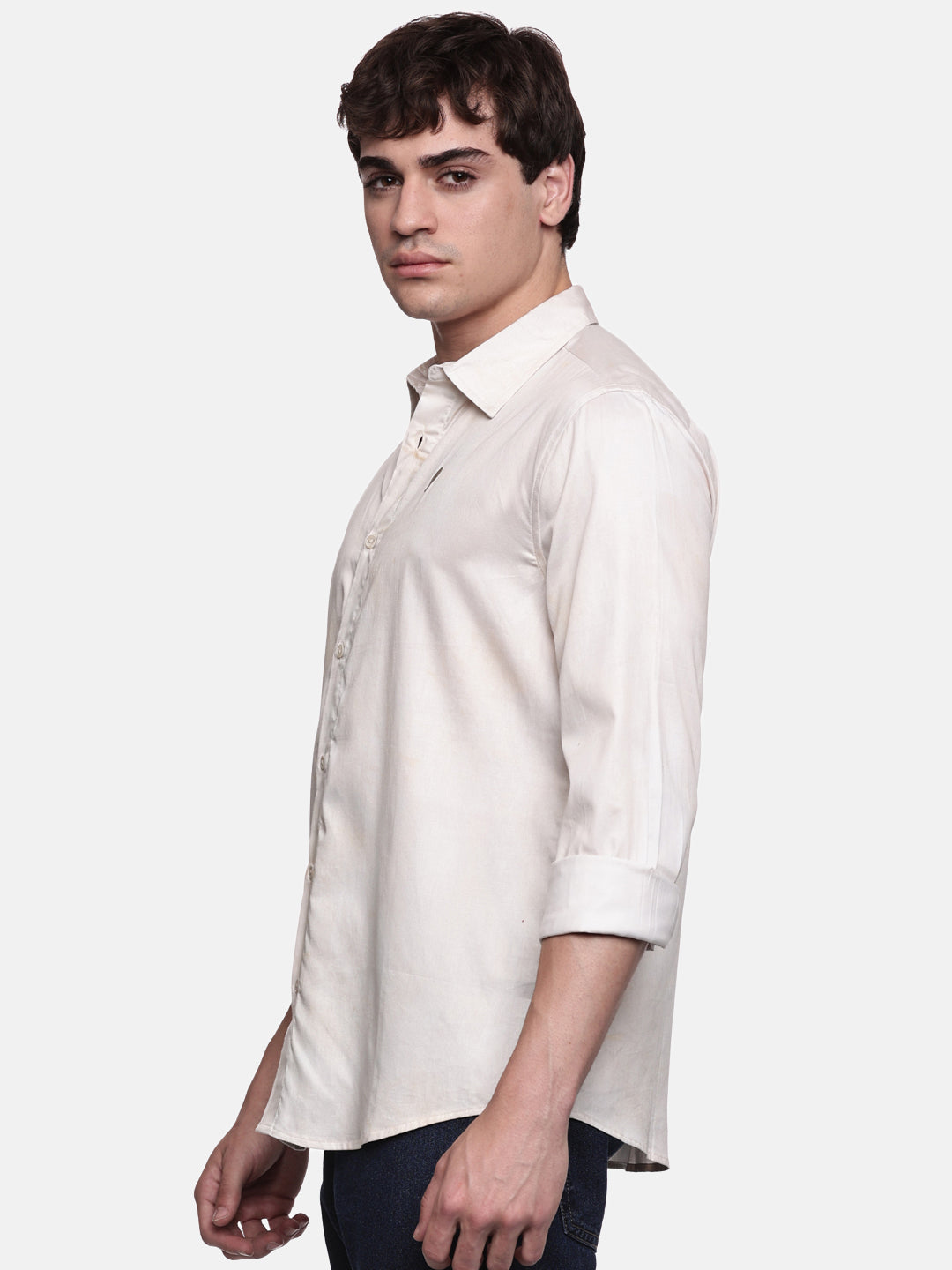 PRINTED PRIMUM  COTTON SATIN SHIRT