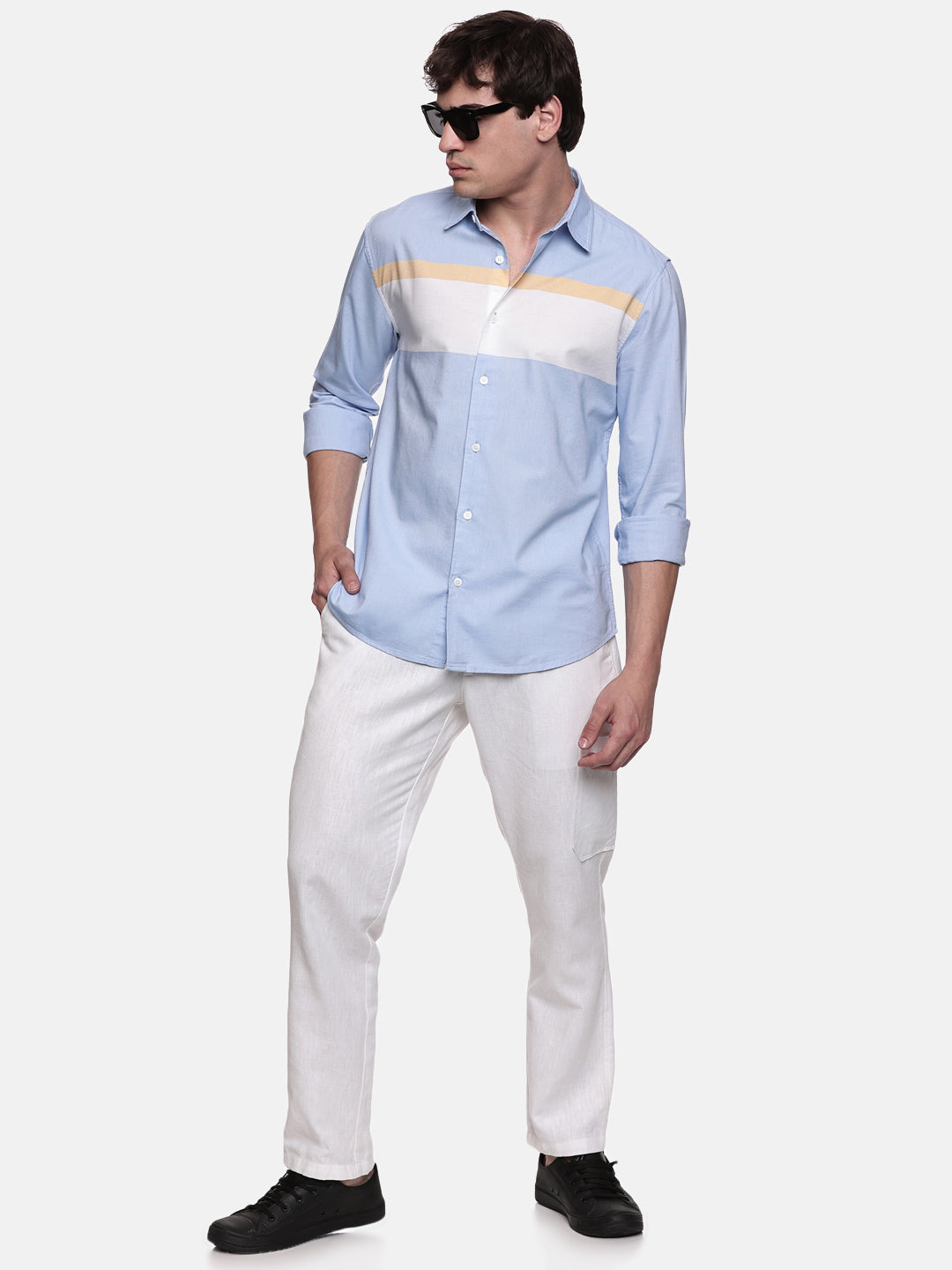 Oxford Y/D Engineering Stripe Shirt