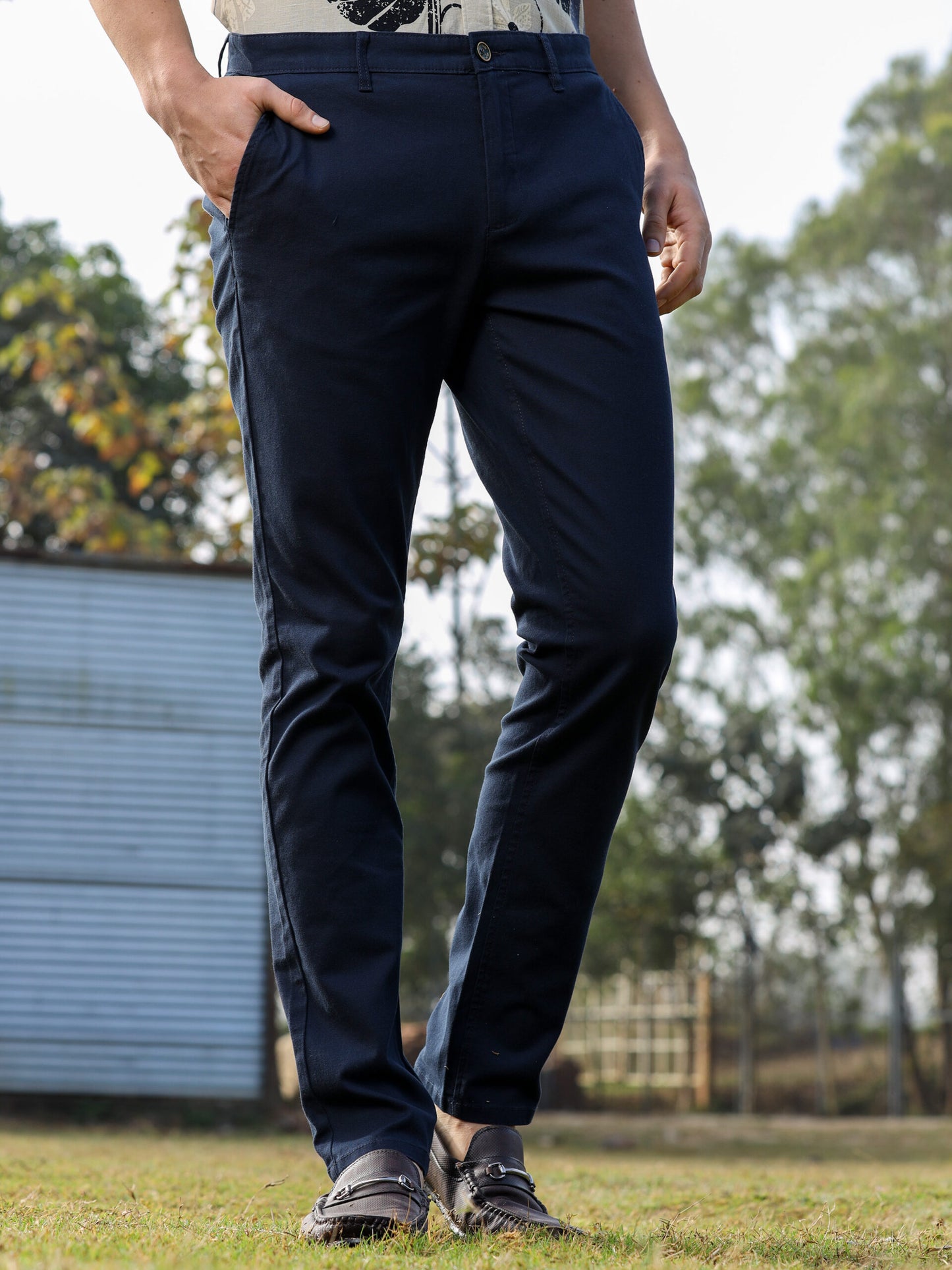 NAVY 100% COTTON