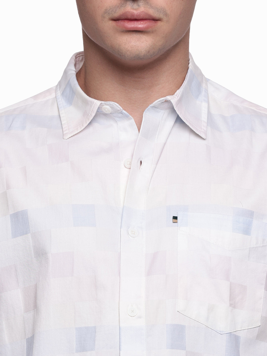 Men’s Yarn-Dyed Cotton Satin Shirt