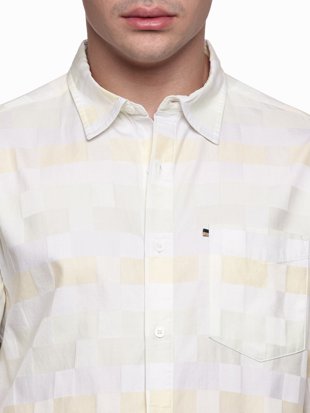 Men’s Yarn-Dyed Cotton Satin Shirt