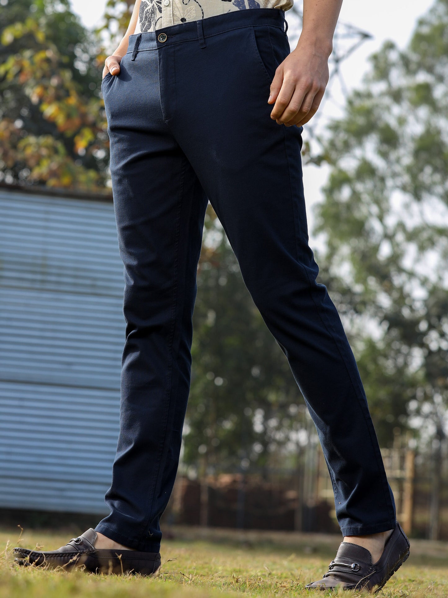 NAVY 100% COTTON