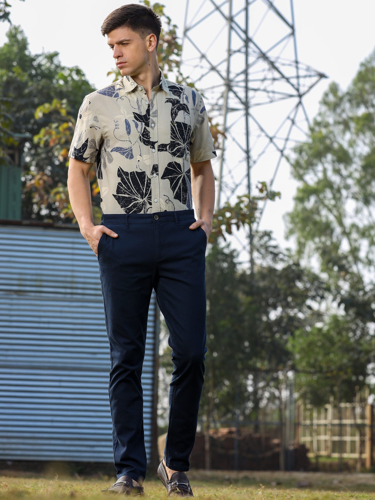 NAVY 100% COTTON