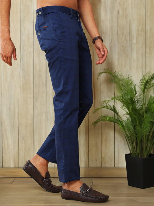 Premium Blue Check Trouser