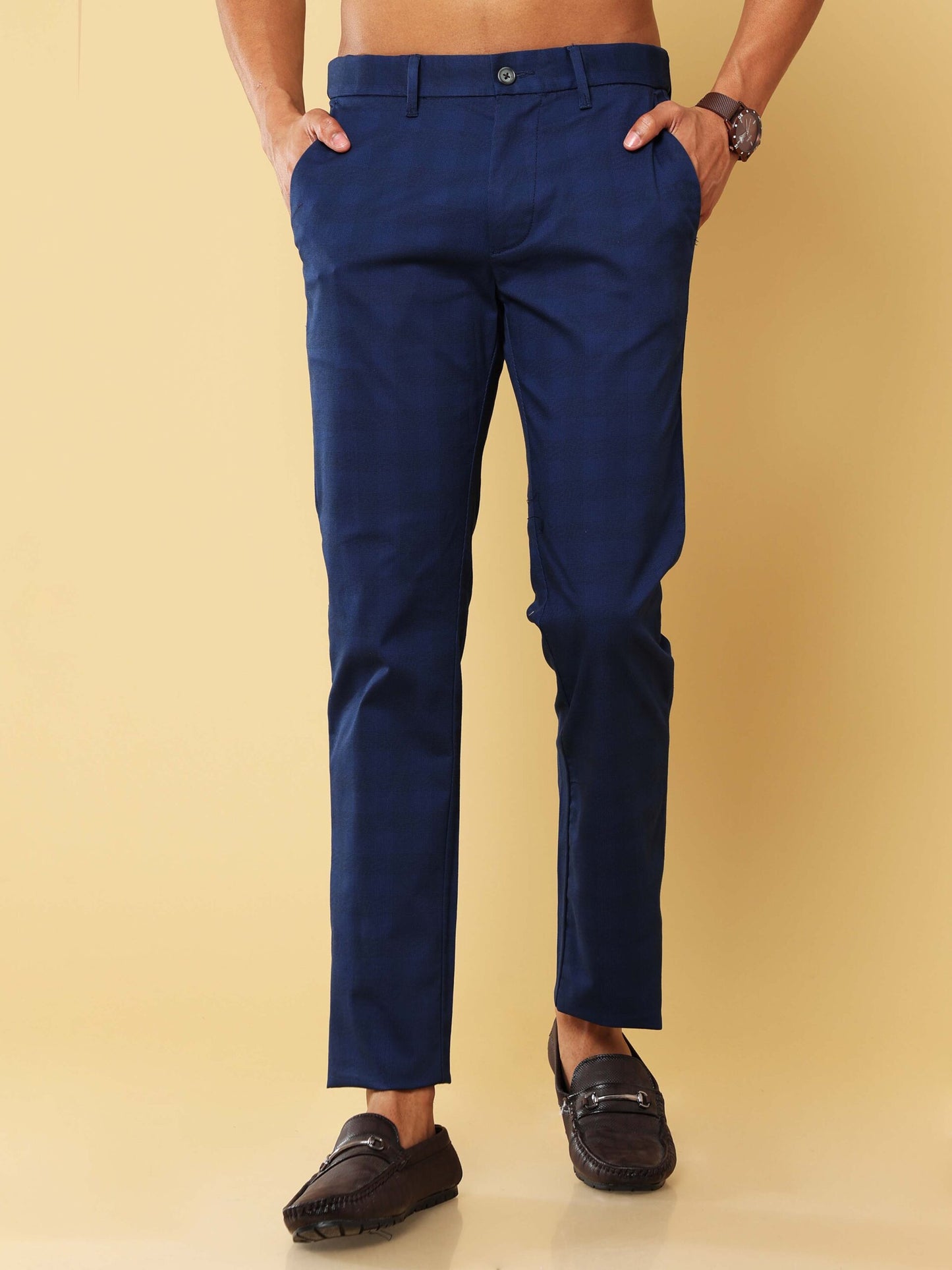 Premium Blue Check Trouser