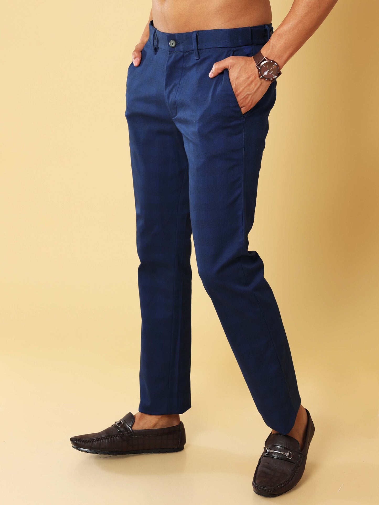 Premium Blue Check Trouser