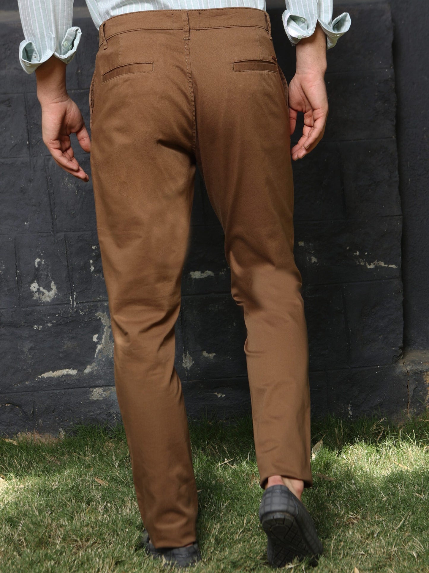 Premium Brown Solid Trouser