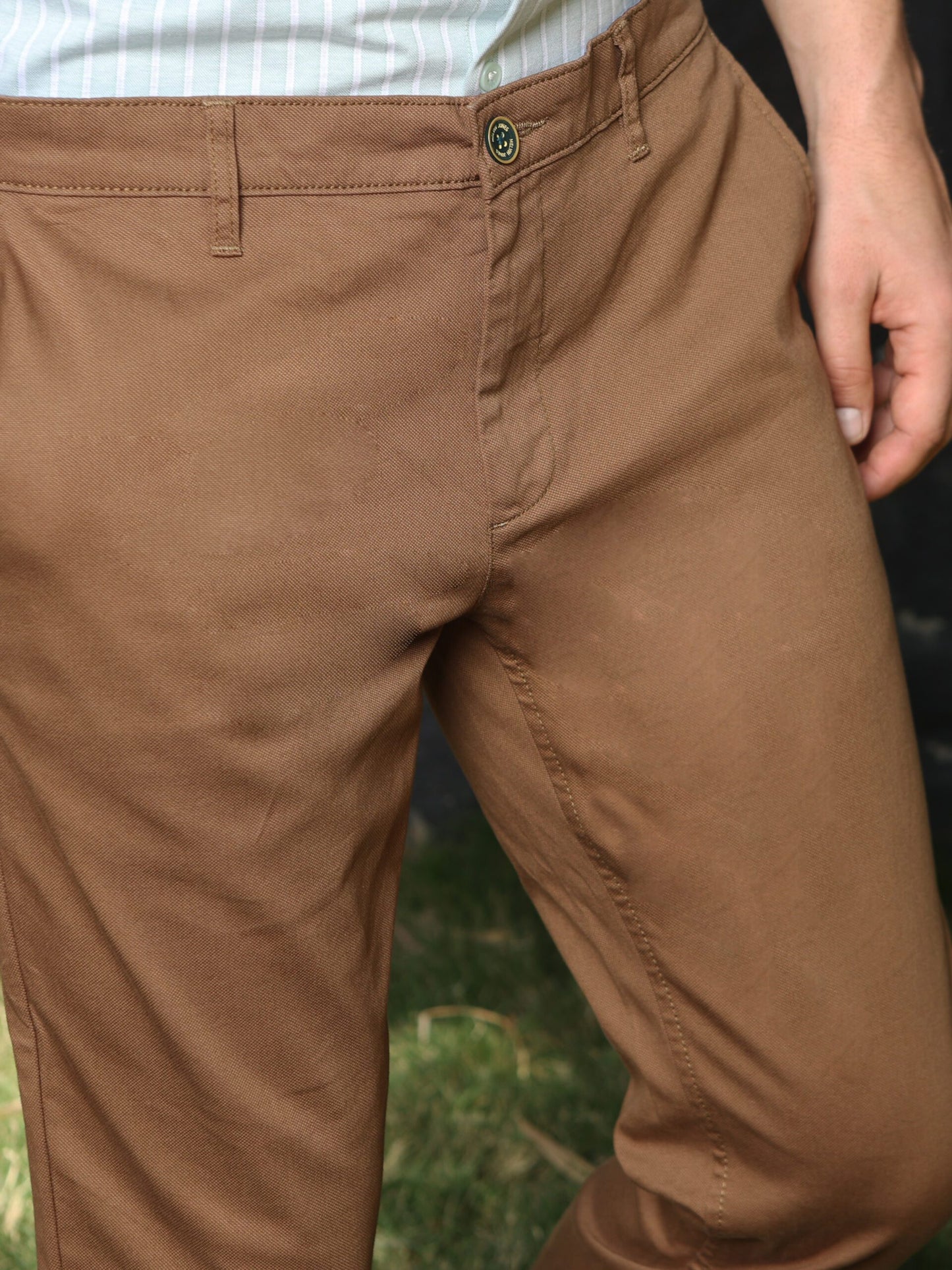 Premium Brown Solid Trouser