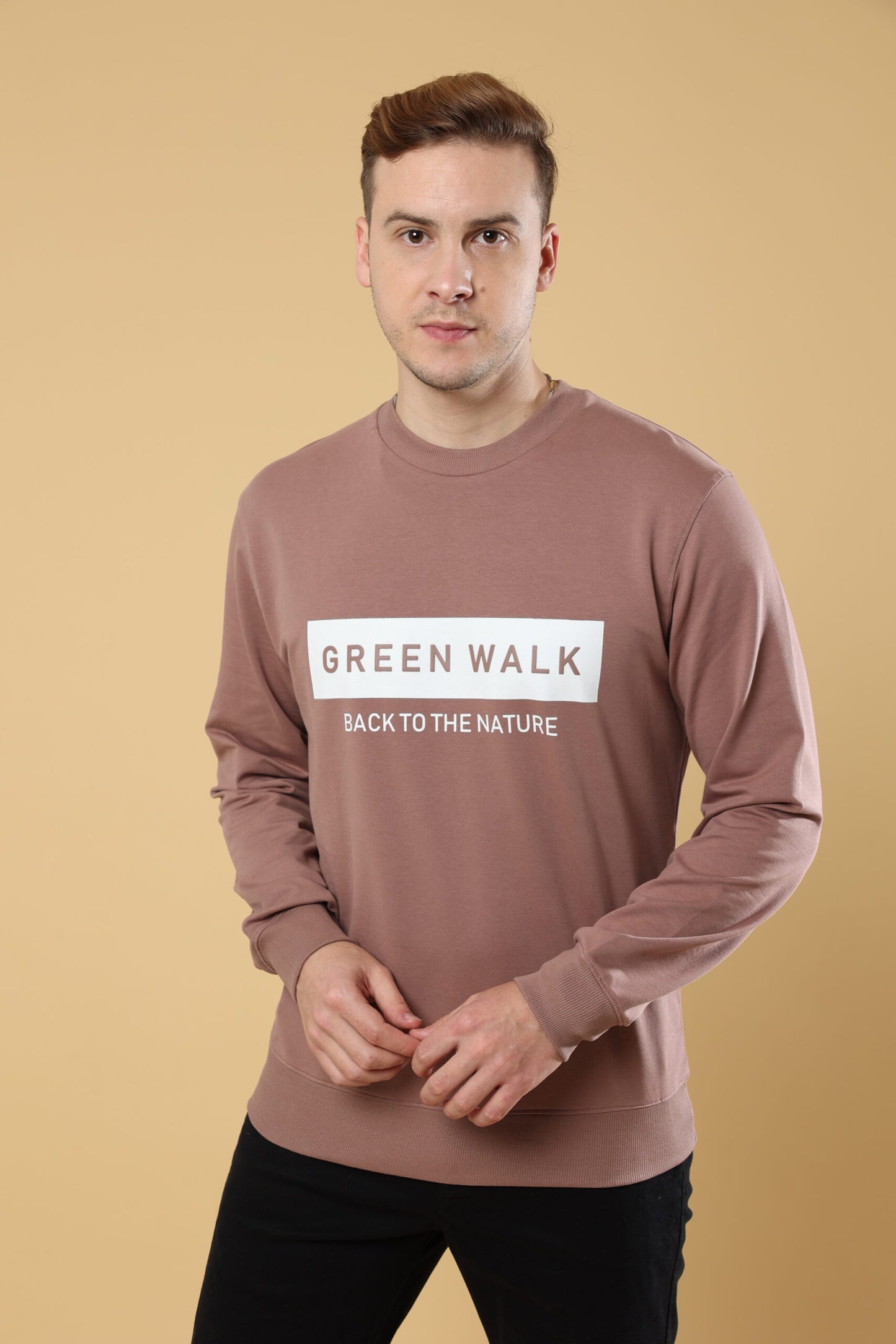 Green Walk From Brown Earth Sweatshirt