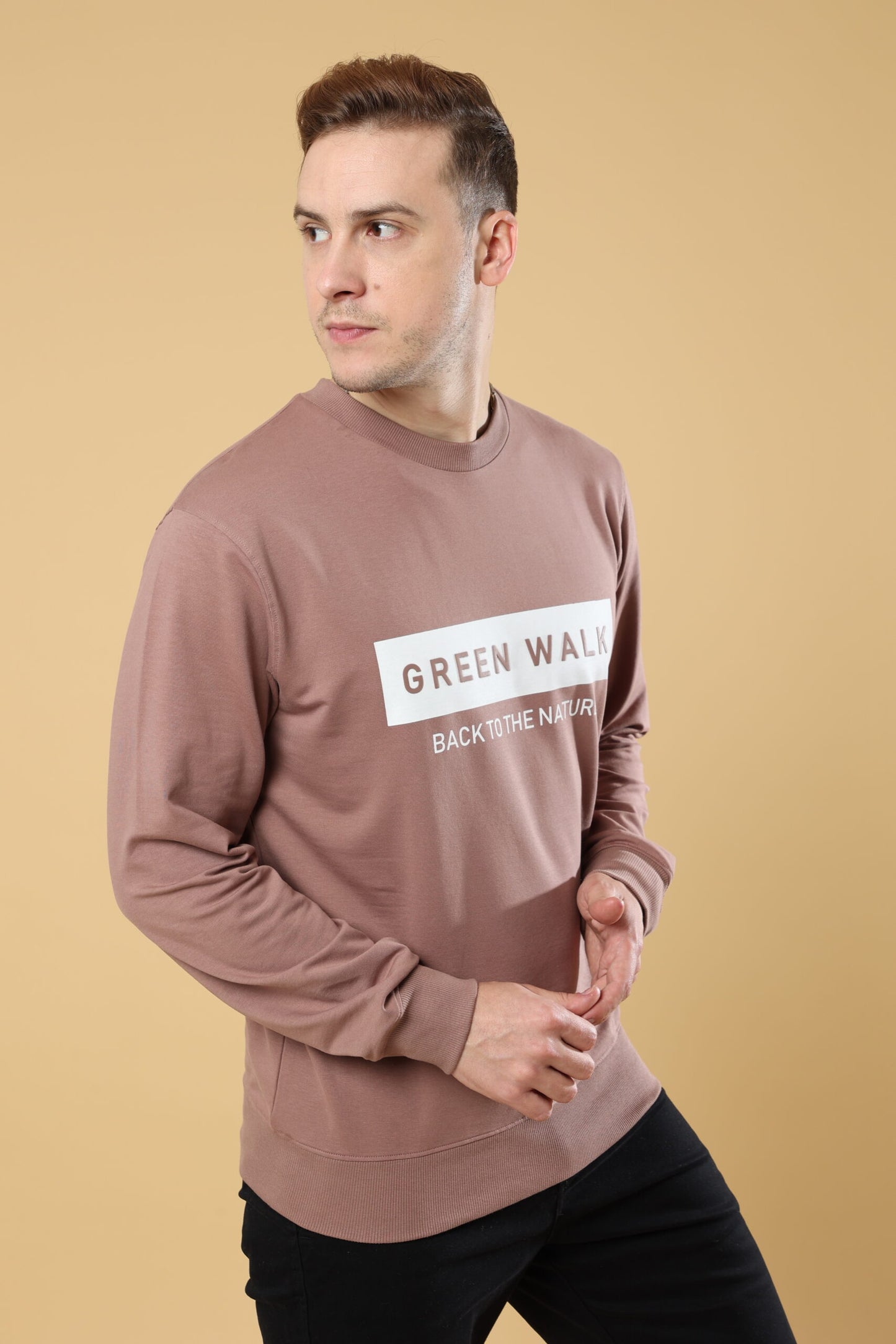 Green Walk From Brown Earth Sweatshirt