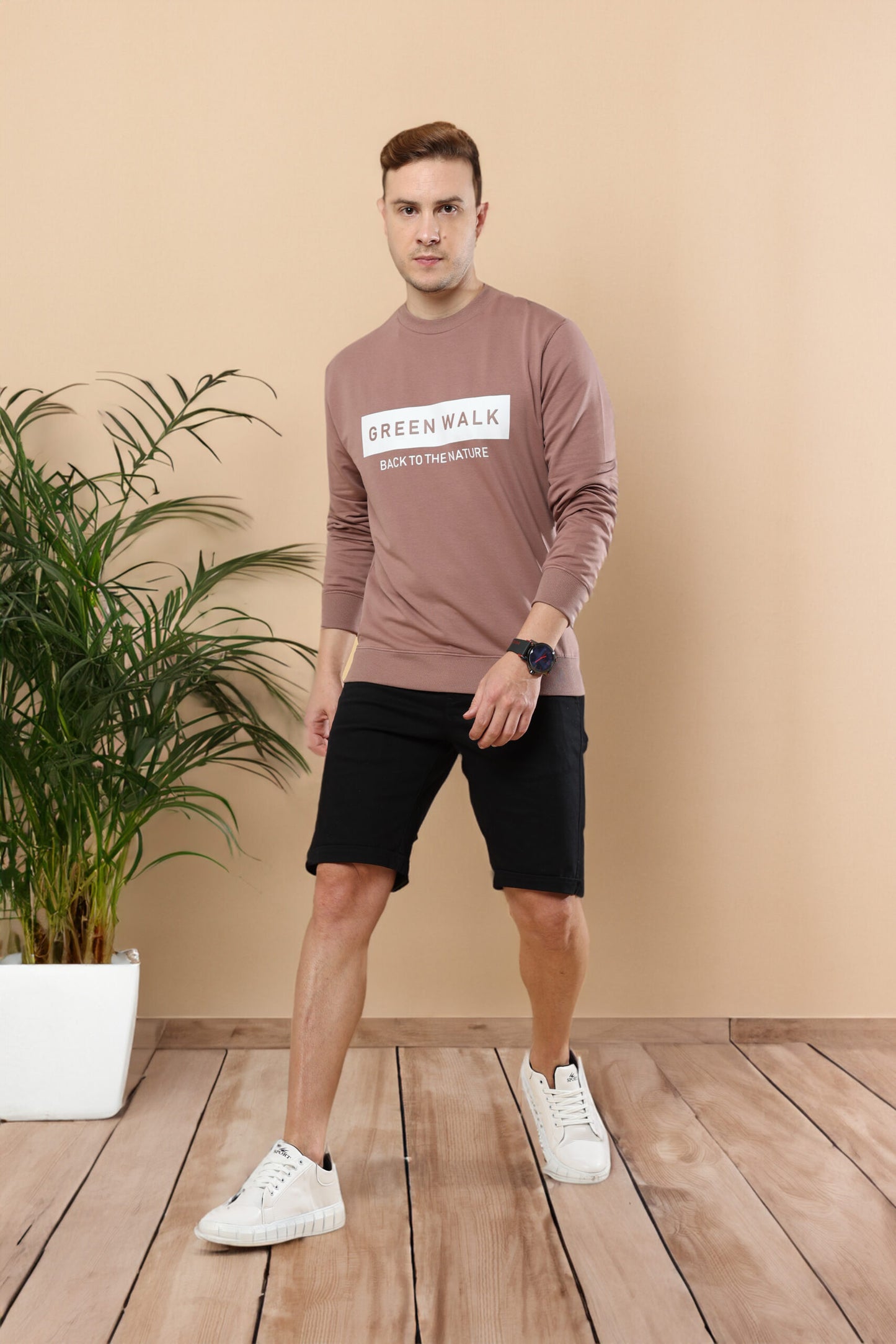Green Walk From Brown Earth Sweatshirt