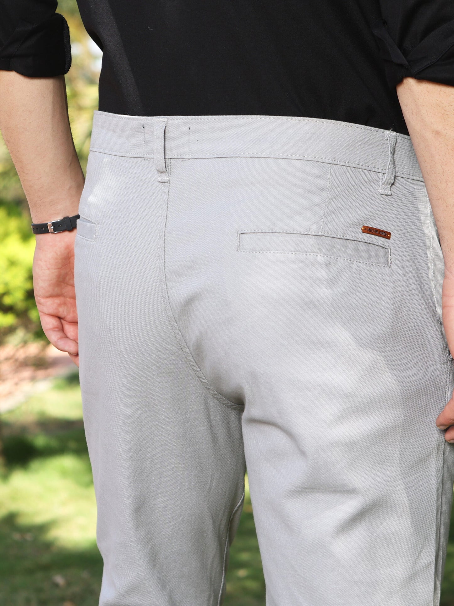 Premium Grey Solid Trouser