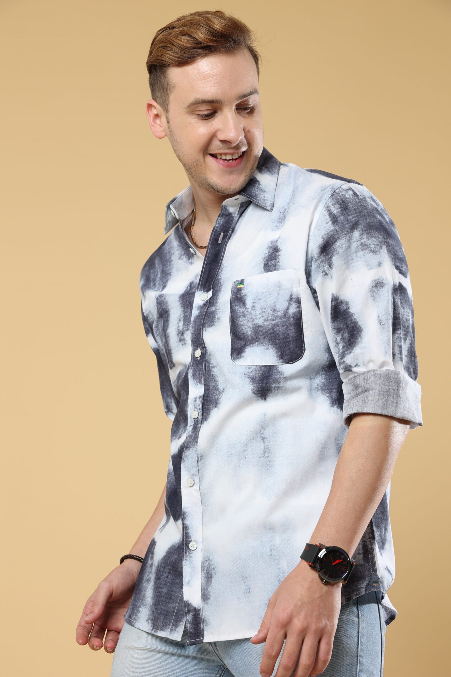 Indigo Sky Print Shirt