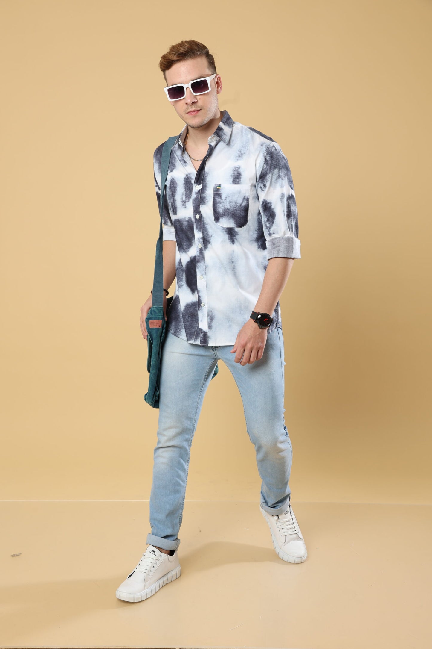 Indigo Sky Print Shirt