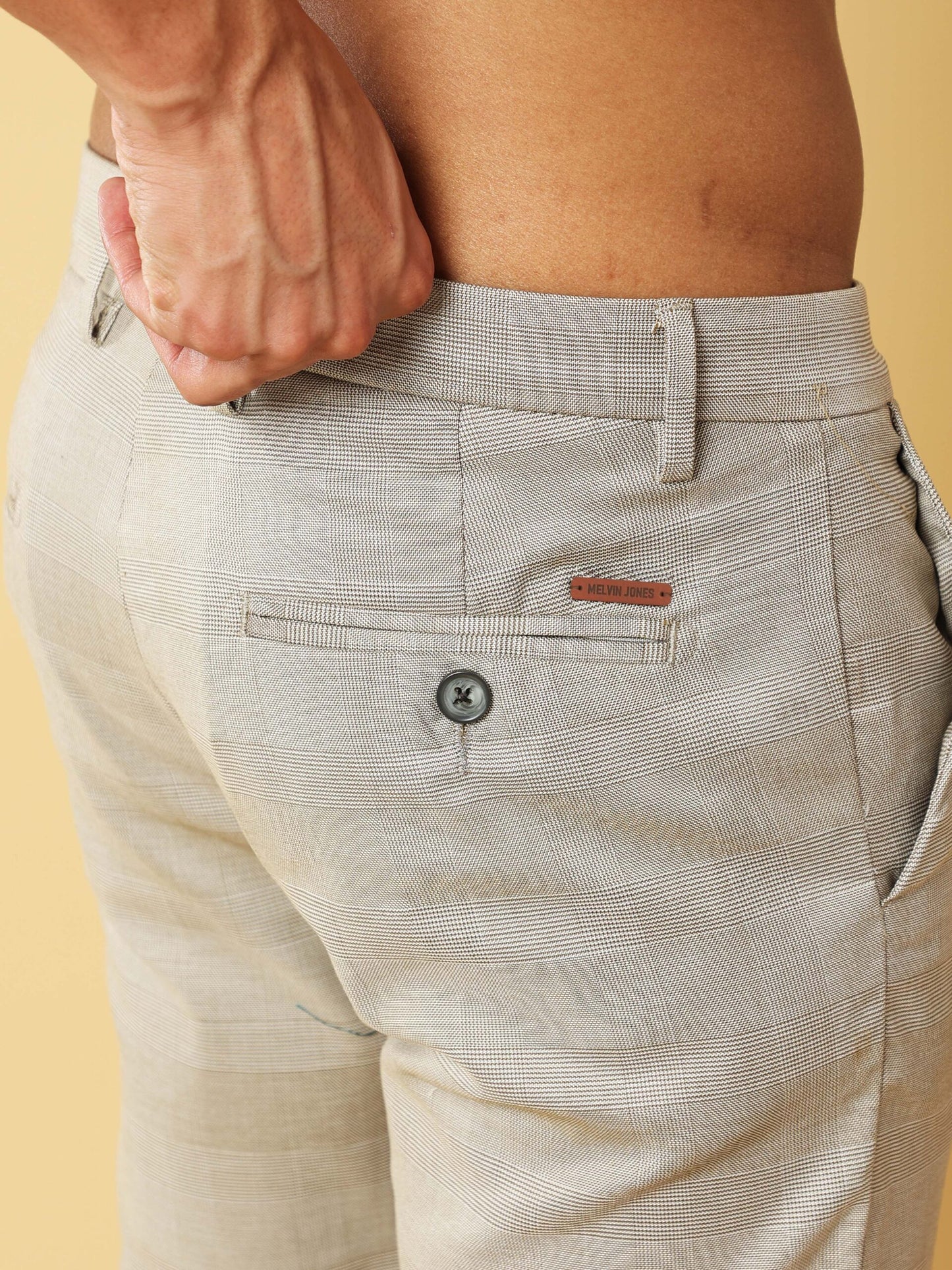 Premium Lt.brown Check Trouser