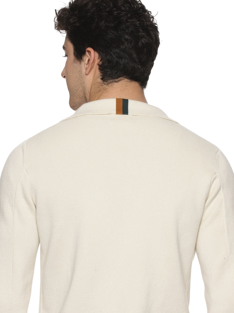 Premium Lite Beige Knitted Blazer