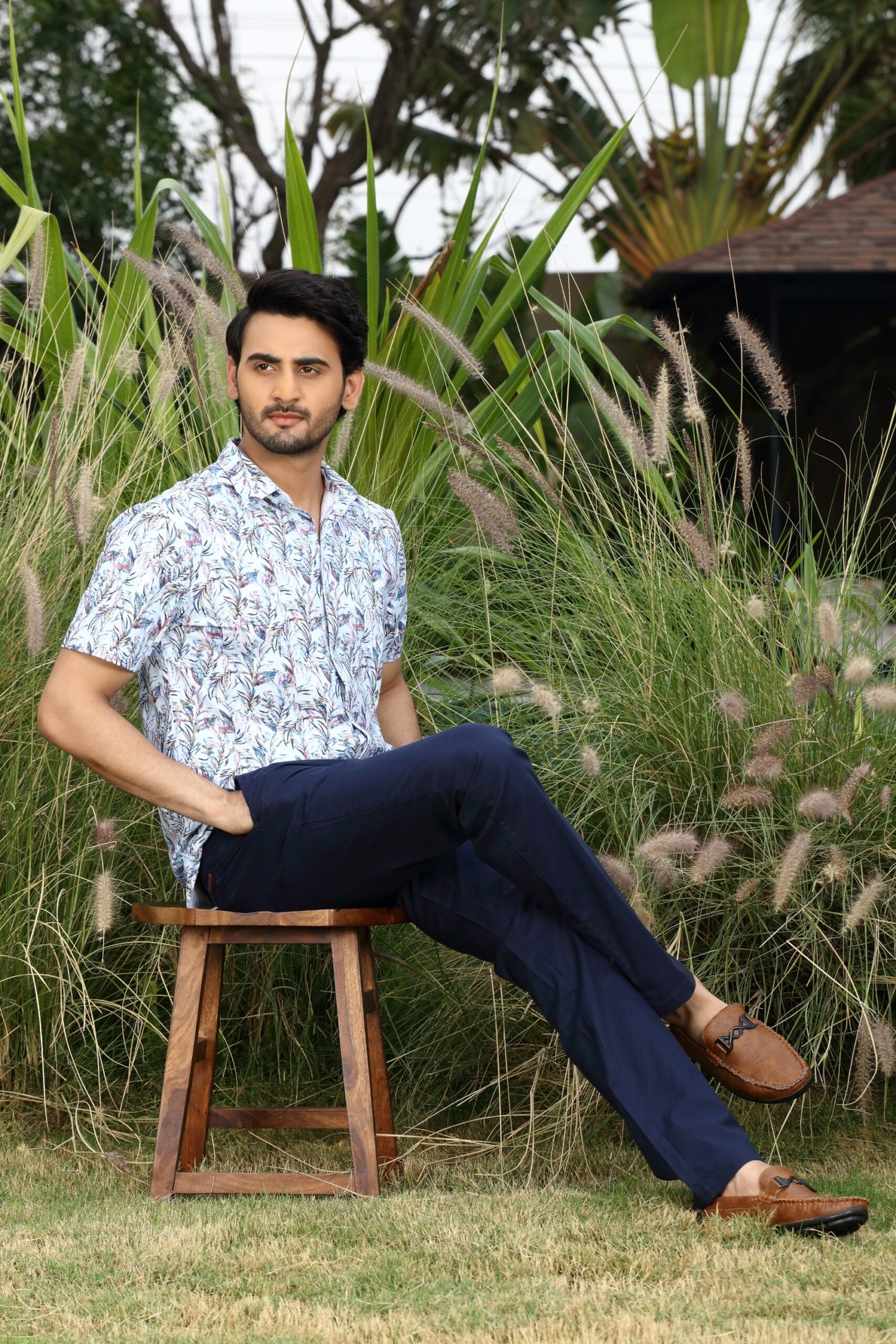 Premium Multi-leaf Print Shirt