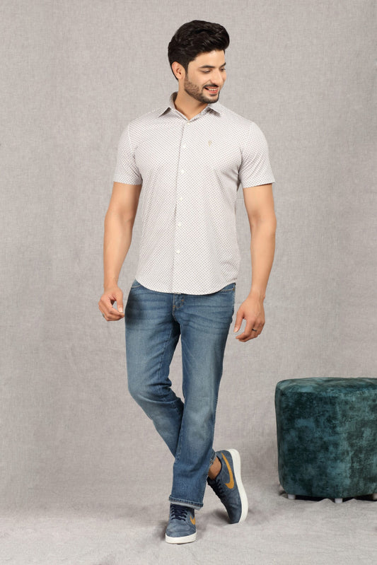 Premium Blue Tint Print Shirt