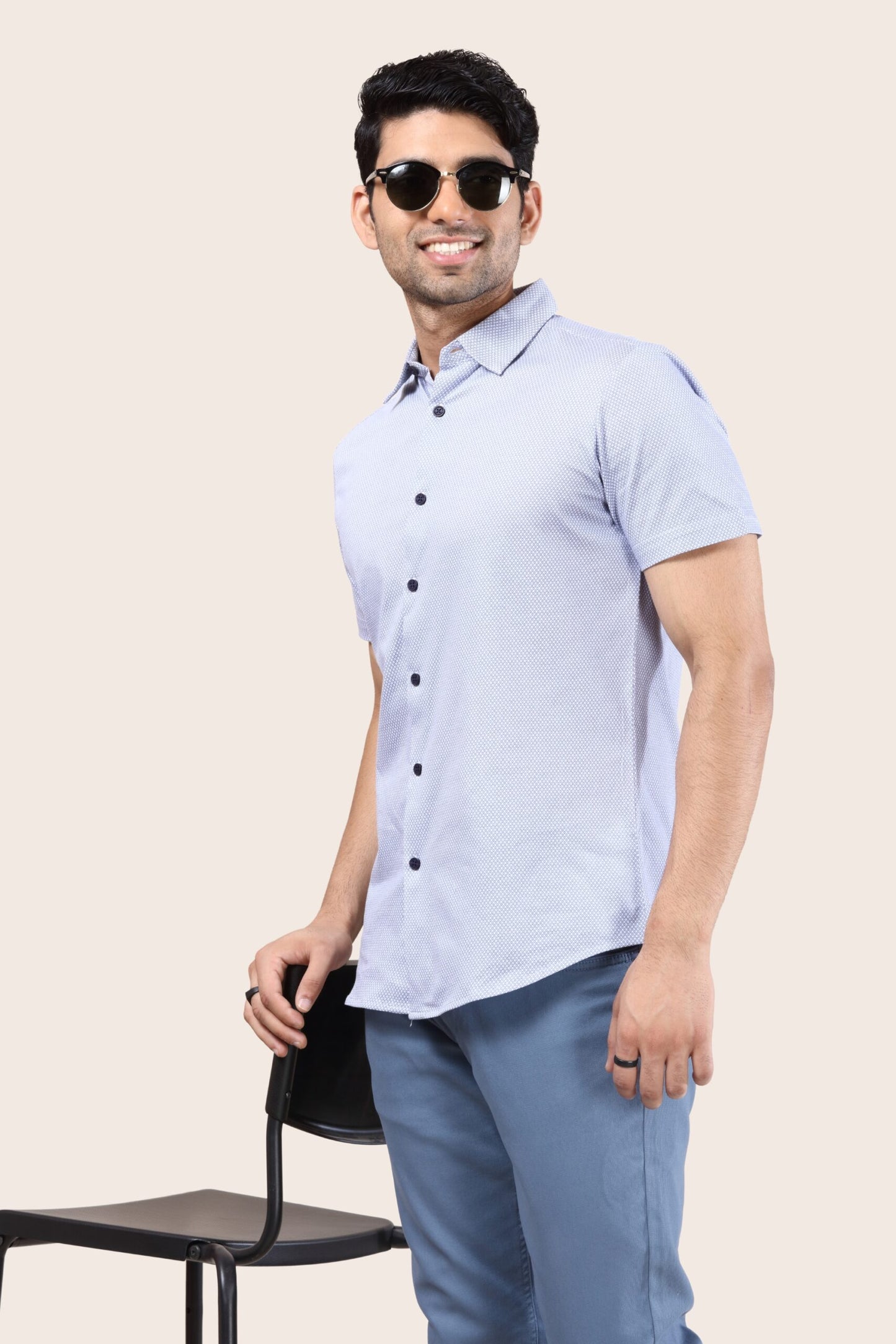 Premium Micro Diamond Print Shirt