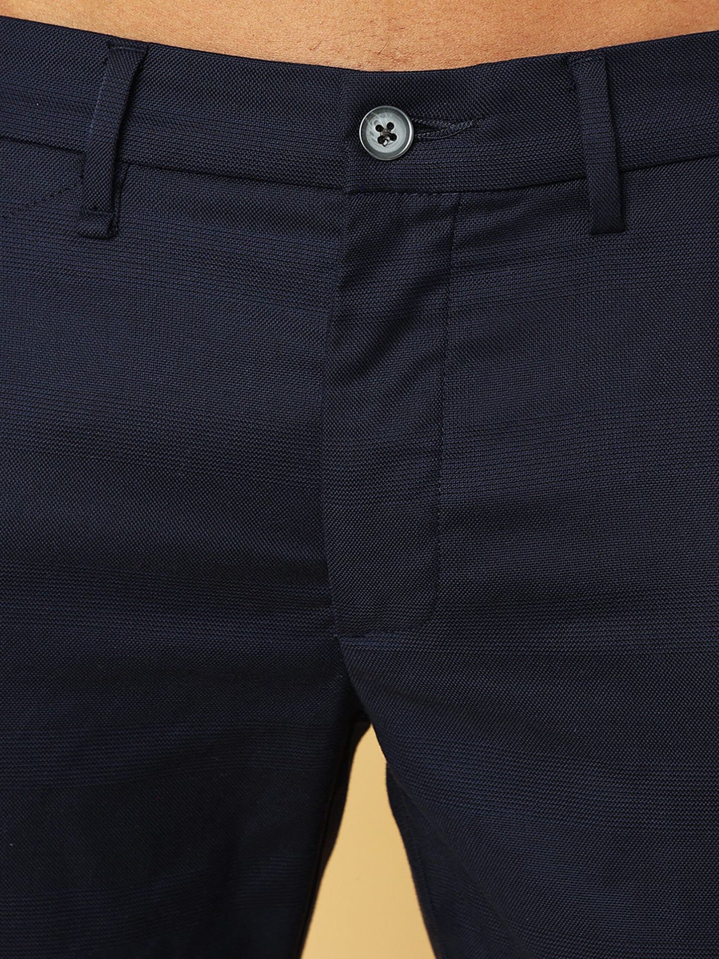 Premium Navy Check Trouser