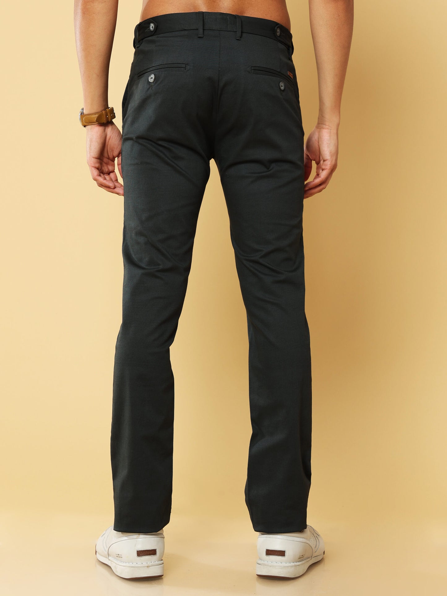 Premium Olive Check Trouser