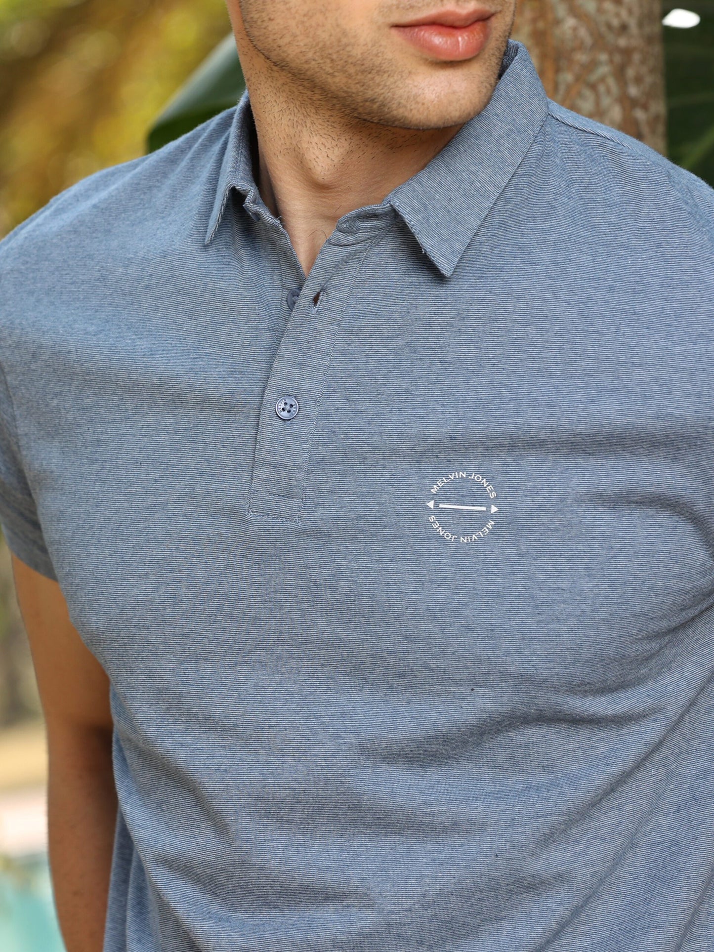 Sapphire Blue Premium Cotton Polo T-Shirt