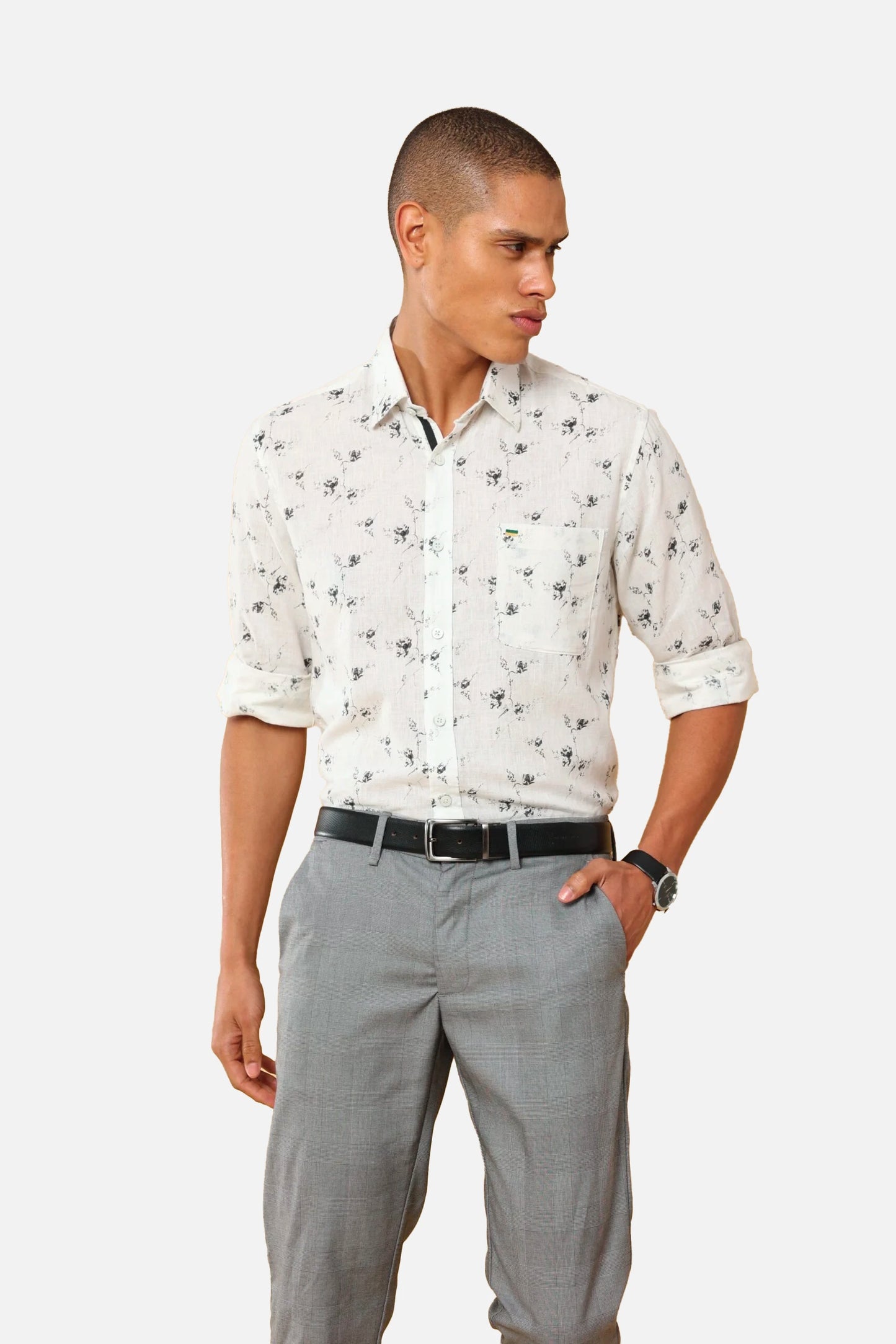 Magnolia Green Print Shirt