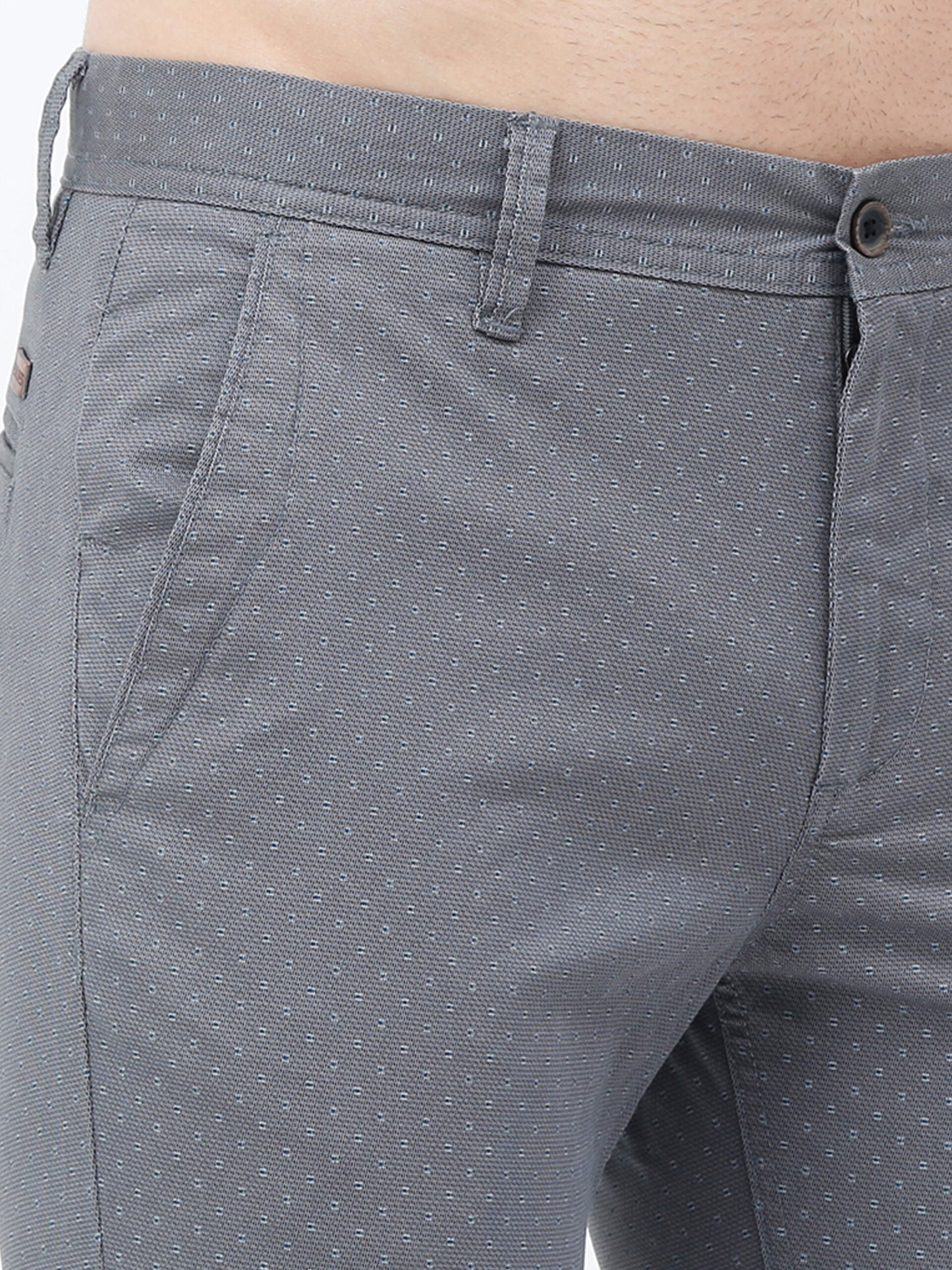 Premium Dk Grey Print Trouser