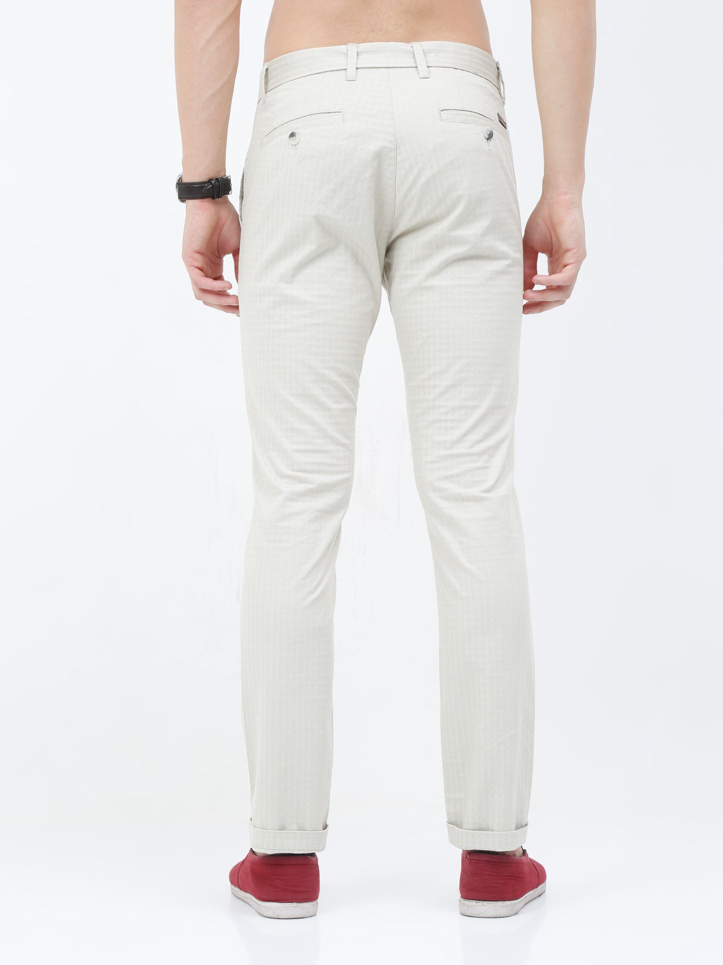 Premium Ivory Dobby Trouser
