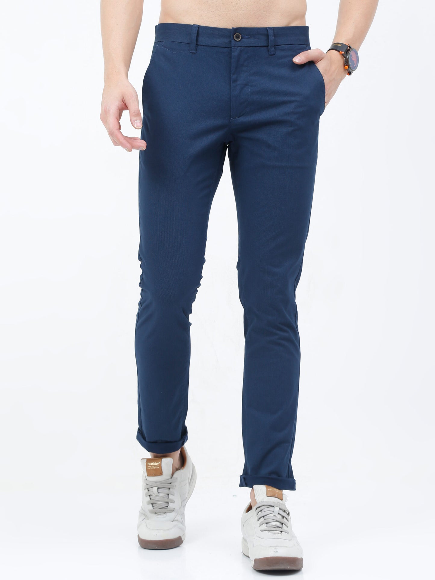 Premium Navy Print Trouser