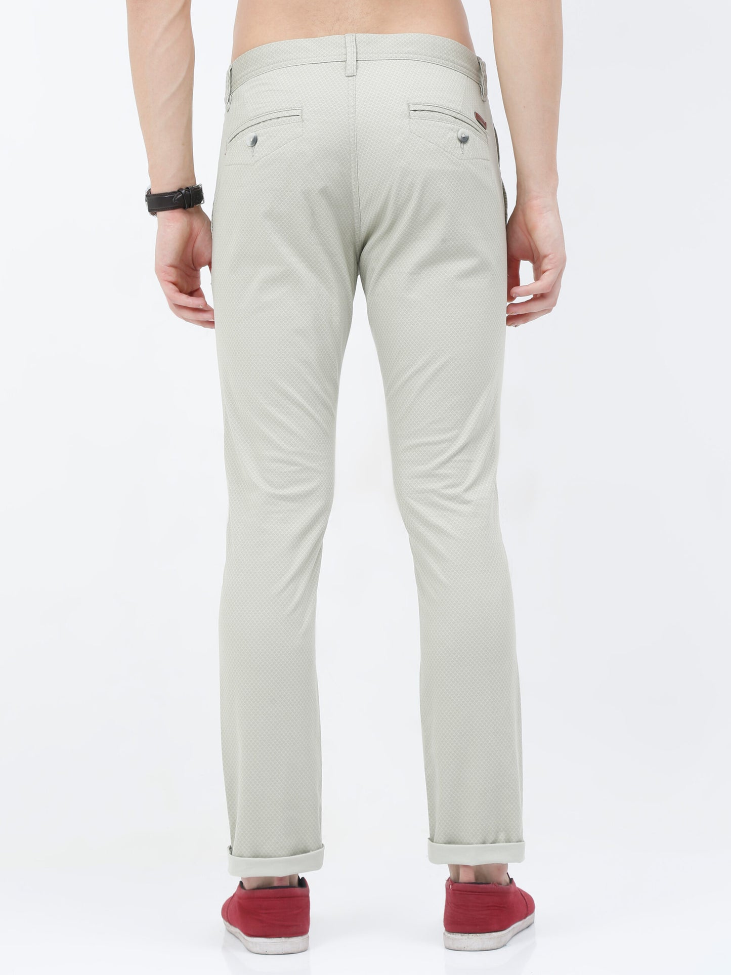 Premium Beige Print Trouser