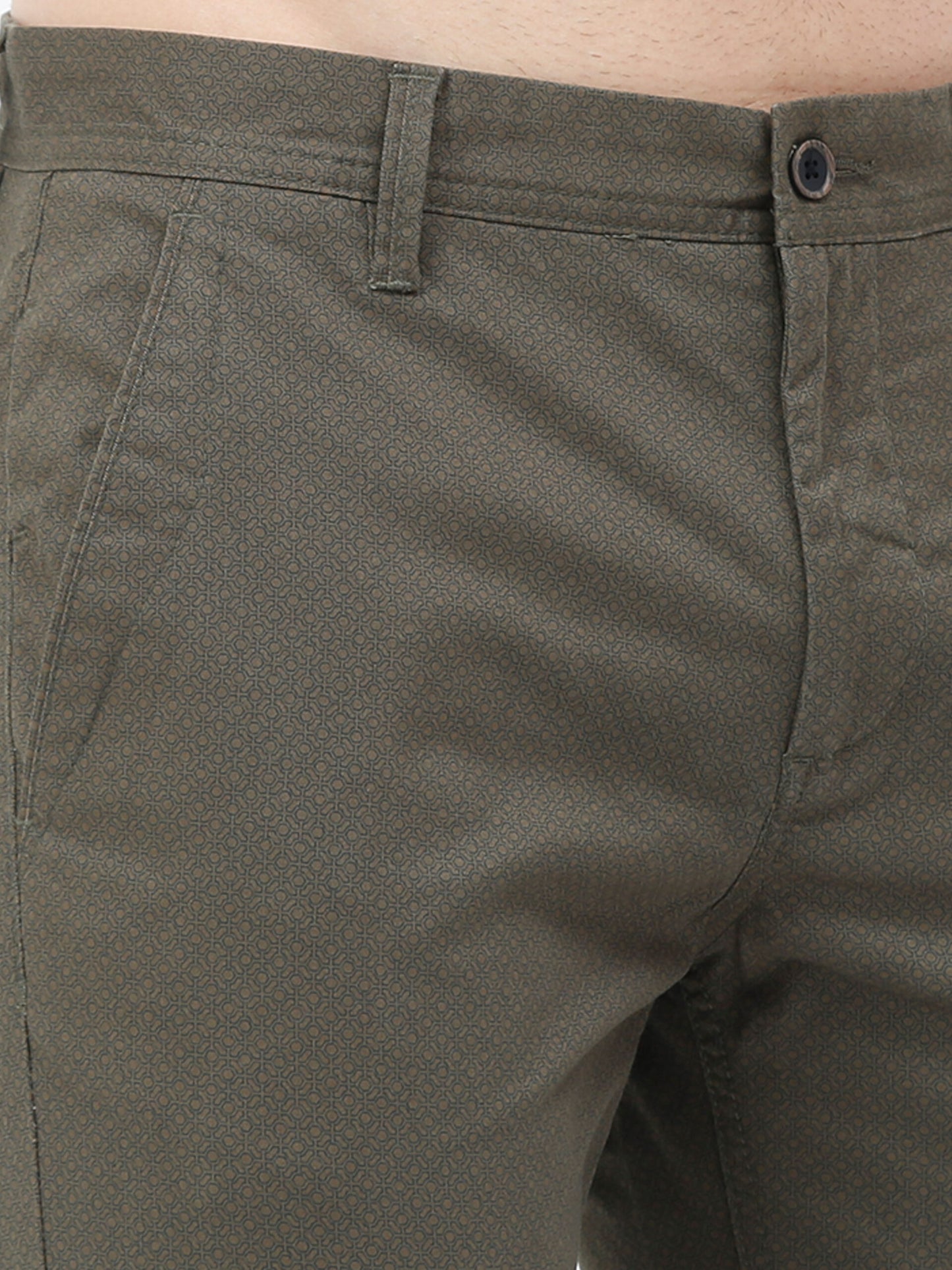 Premium Olive Print Trouser