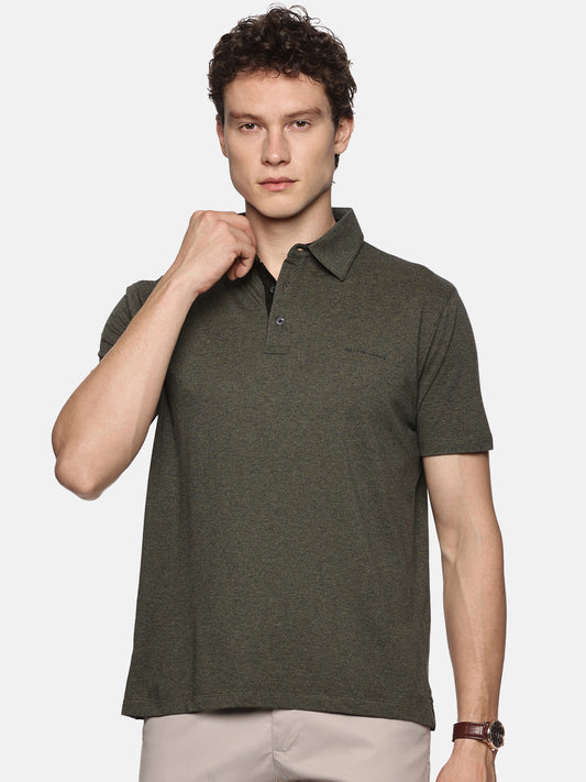 Olive Pima Cotton Polo T-Shirt