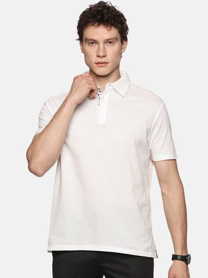 White Pima Cotton Polo T-Shirt