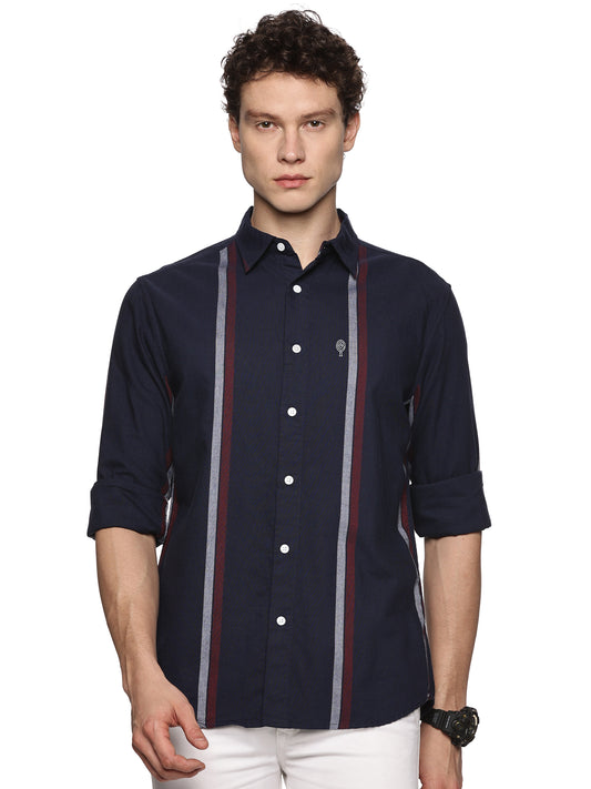 Navy Stripe Oxford Luxe Shirt