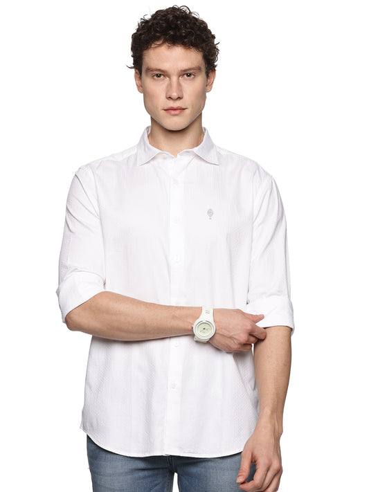 White Cotton Dobby Luxe Shirt