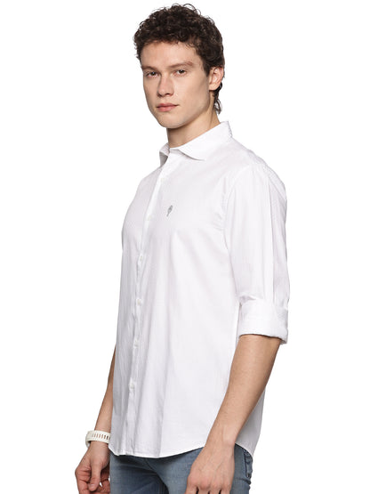 White Cotton Dobby Luxe Shirt