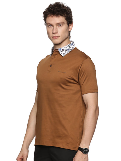 Khaki Pima Cotton Polo T-Shirt