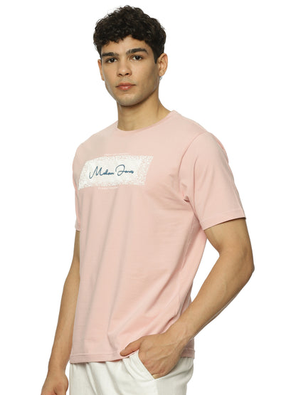 Bleached Mauve Supima Cotton Spandex Graphic Tee