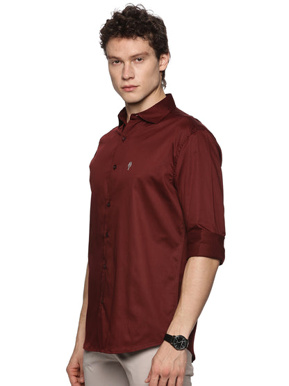 Maroon Luxurious Comfort Shirt