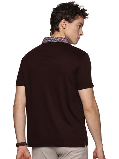 Dark Maroon Pima Cotton Polo T-Shirt