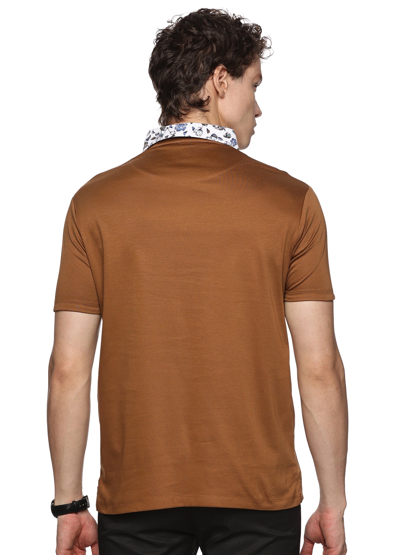 Khaki Pima Cotton Polo T-Shirt