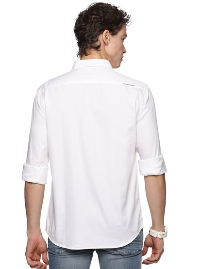 White Cotton Dobby Luxe Shirt